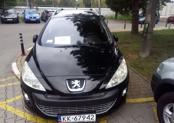 samochody osobowe Peugeot 308 cena 15500 przebieg: 198000, rok produkcji 2010 z Kraków